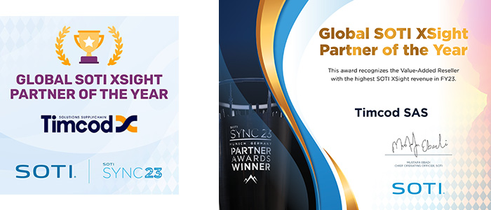 TIMCOD - Global SOTI XSight Partner of the Year and Certificates