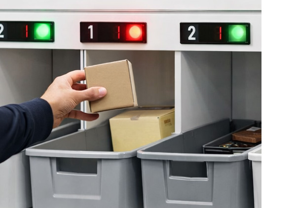 Timcod - Put-to-light - Réception - Approvisionnement - Reeverse