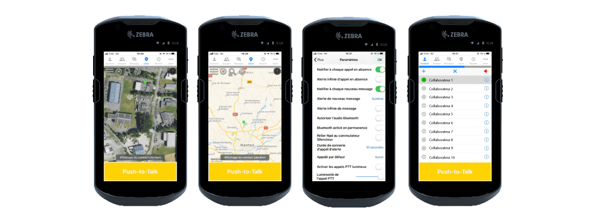 Application de communication unifiée Zebra Workforce Connect