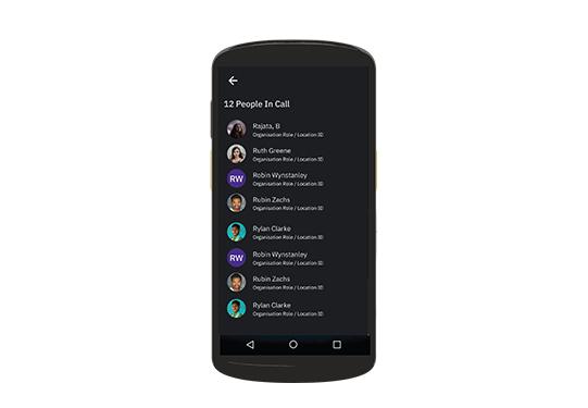 Zebra - Workcloud Sync - Call list