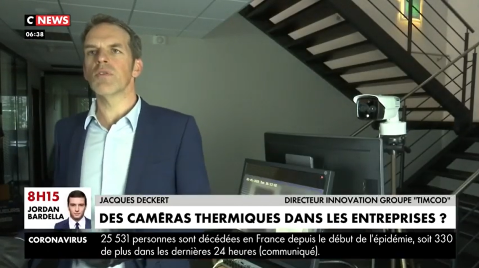 reportage CNEWS Timcod solution mesure thermique
