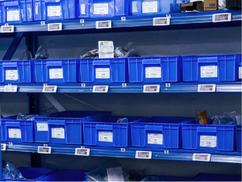Etiquettes électroniques en logistique